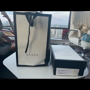 Gucci empty shoes box and paper bag